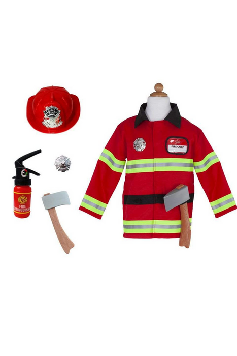 Firefighter Costume with Accessories 5-6 years