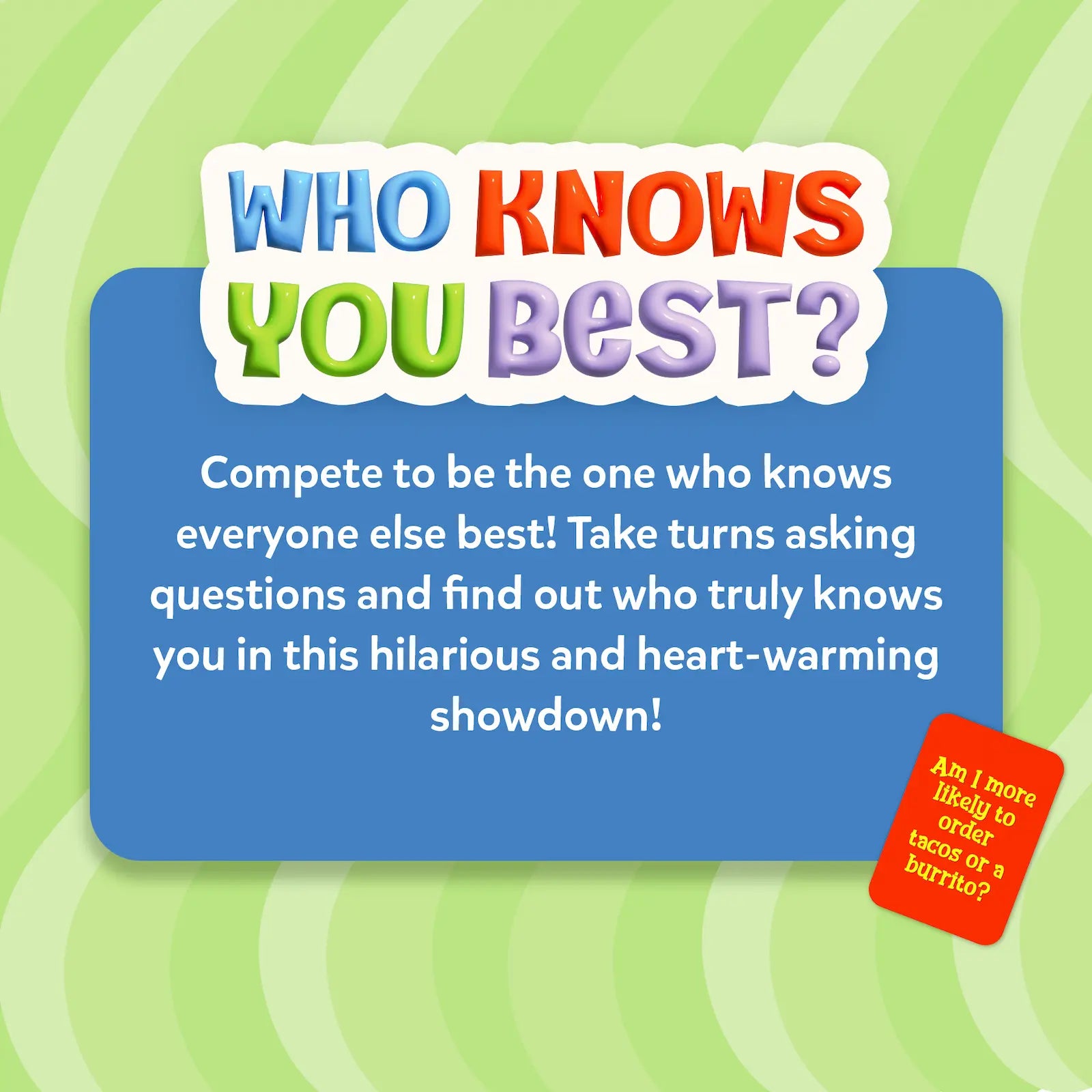 Skillmatics Who Knows You Best Family Party Card Game Ages 8+