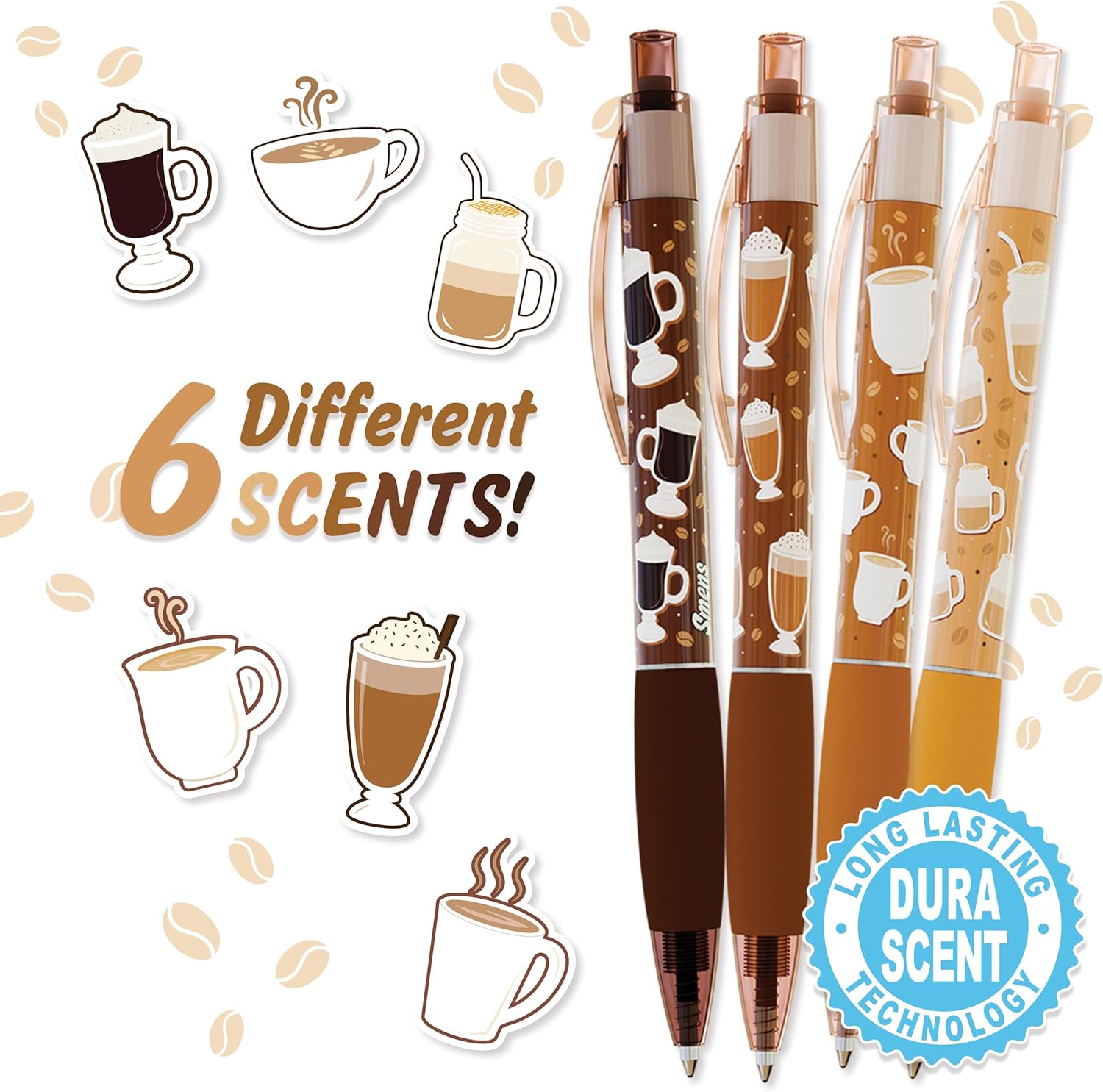 Scentco Smens Coffee Scented Gel Ink Pen