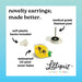 Lilliput Little Things Football Earrings