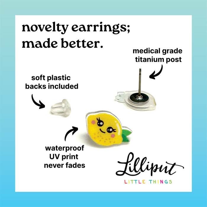 Lilliput Rubber Duck Earrings
