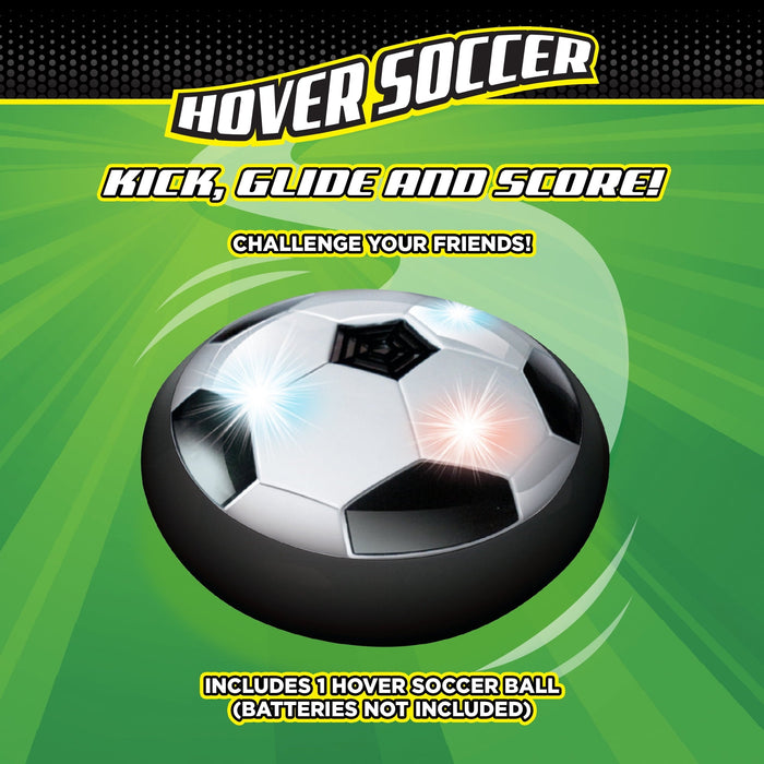 Hover Soccer from the Makers of Stomp Rocket – LED Lights and Padded Bumpers Indoor Air Soccer
