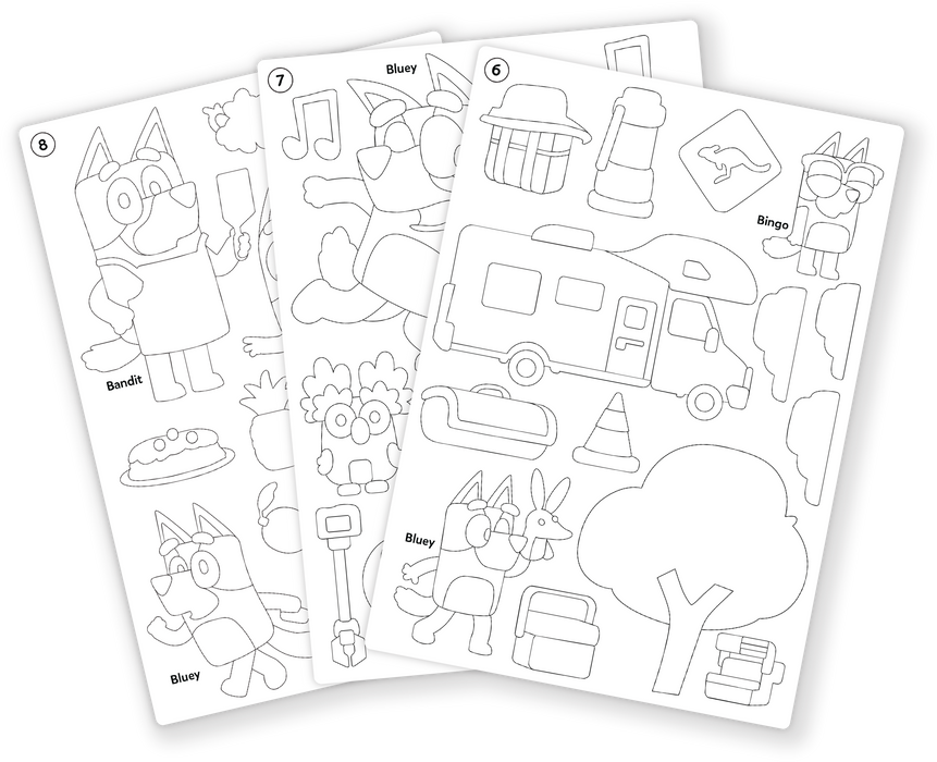 Skillmatics Bluey Foil Fun Mess-Free Kids Art Craft Kit