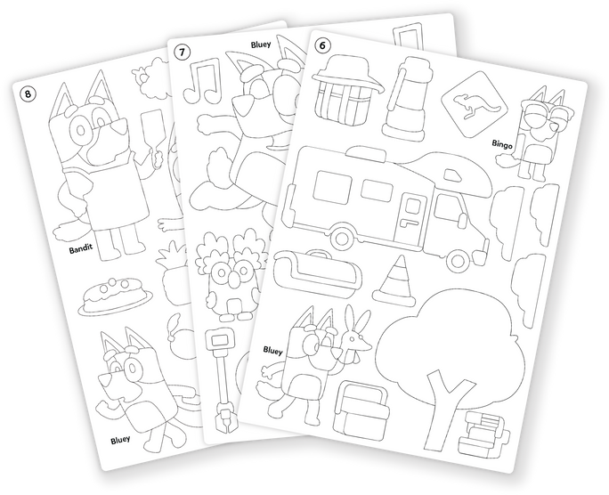 Skillmatics Bluey Foil Fun Mess-Free Kids Art Craft Kit