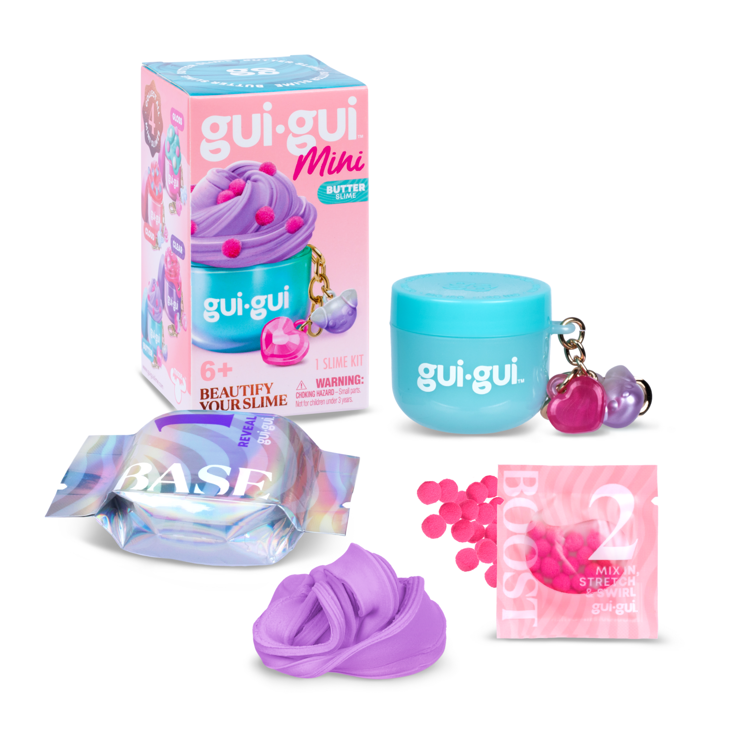 Moose Toys Gui Gui Mini Backpack Charm Slime