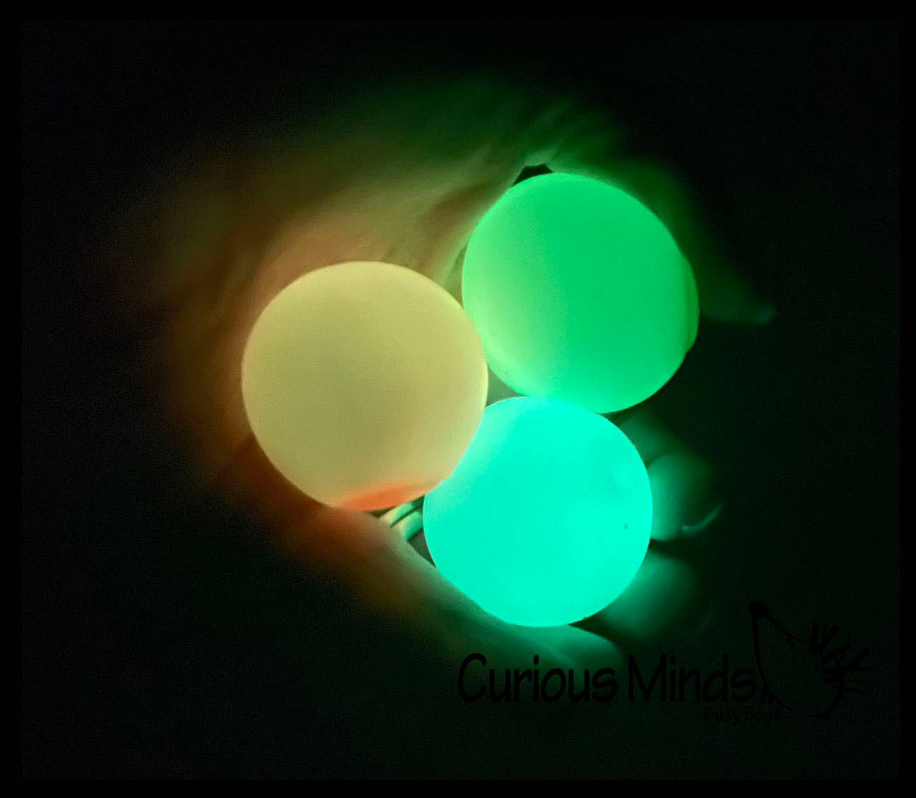 Single Small Glow in the Dark Doh Filled 1.5