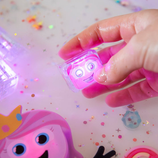 Pink Glo Pals Princess  Ida Light Up Cubes - 4 Pack