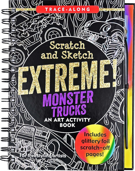 Extreme Monster Trucks Scratch and Sketch Book