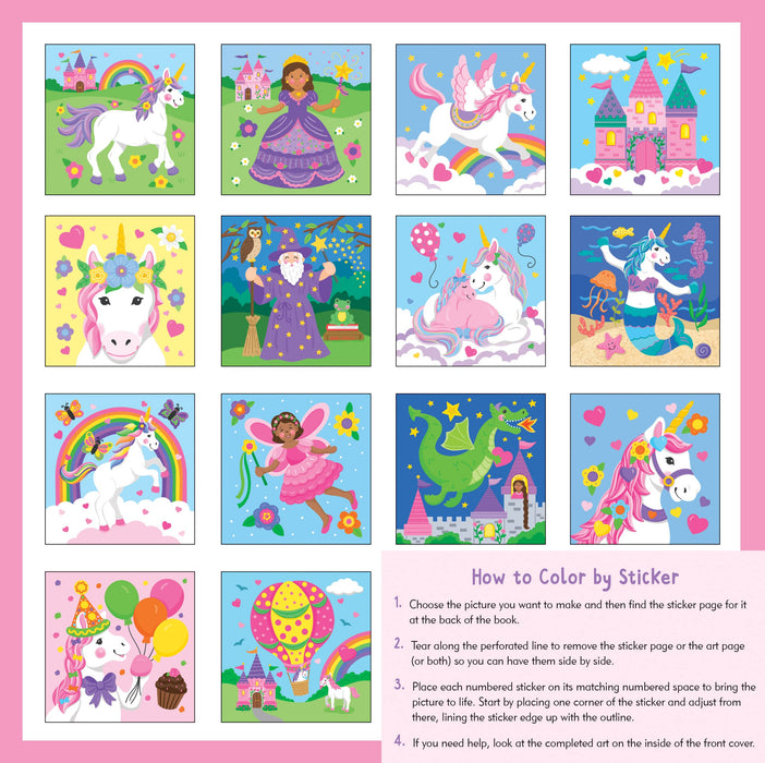 My First Color By Sticker Book Unicorns and More