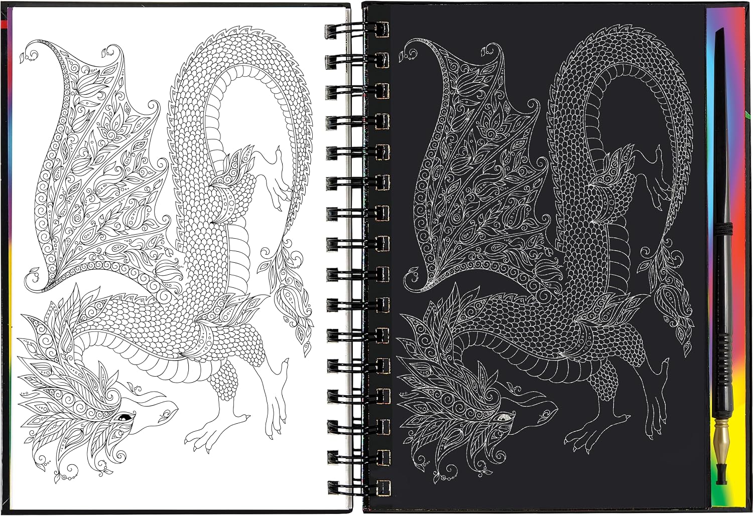 Peter Pauper Press Scratch & Sketch Extreme! Dragons Activity Book
