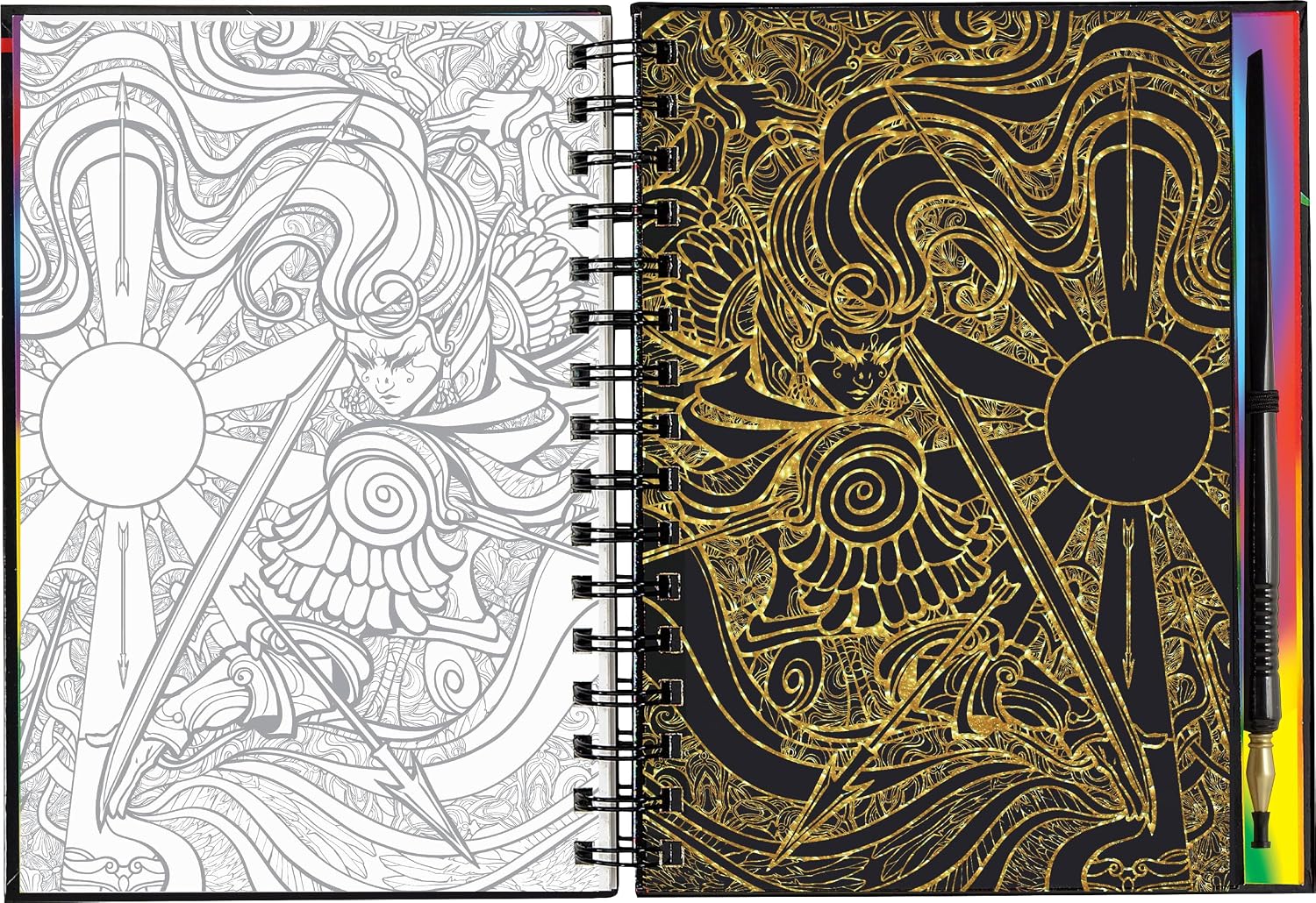 Peter Pauper Press Scratch & Sketch Extreme Fantasy Art Book