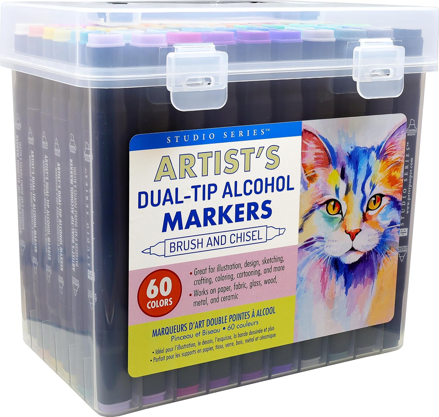 Peter Pauper Press Studio Series Dual-Tip Alcohol Marker Set