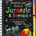Peter Pauper Press Scratch and Sketch Jurassic Art Activity Book