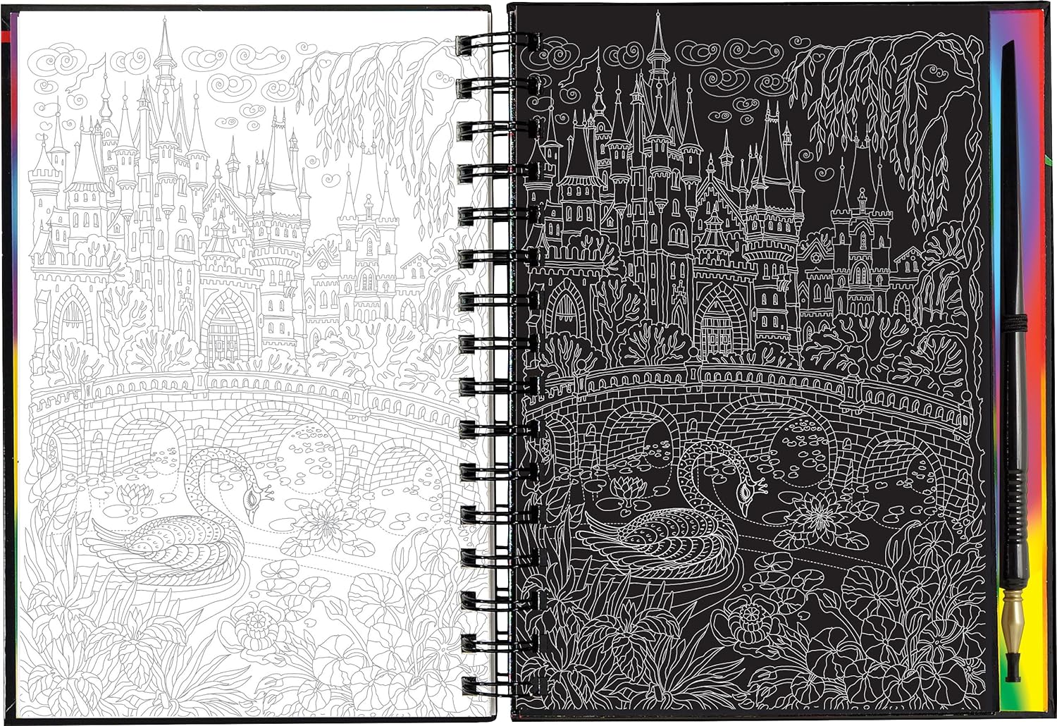 Peter Pauper Press Scratch & Sketch Extreme Fantasy Art Book