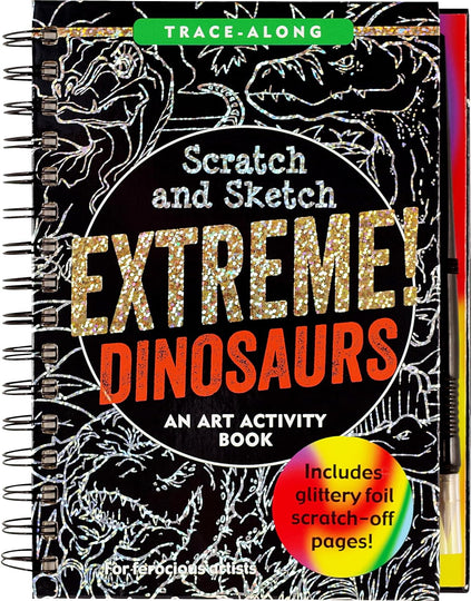 Extreme Dinosaurs Scratch and Sketch Book
