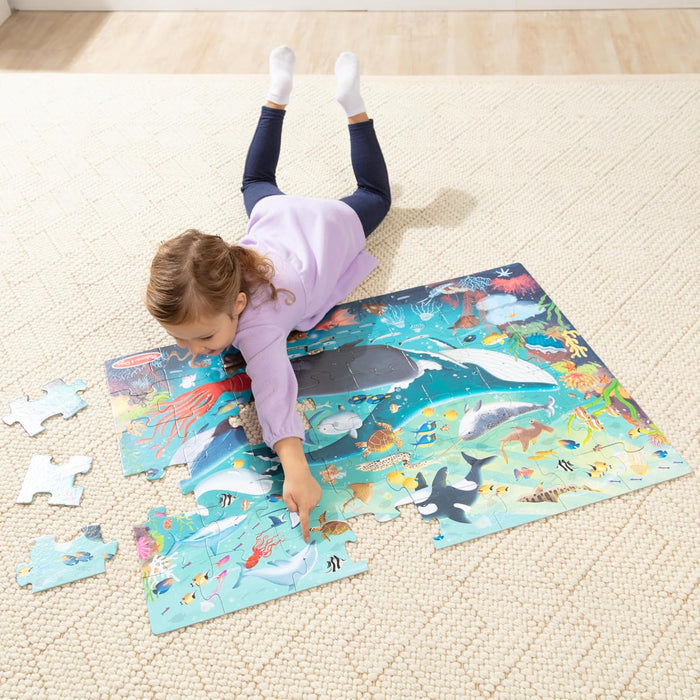 Melissa & Doug Underwater 48-Piece Jumbo Floor Puzzle 3x2ft