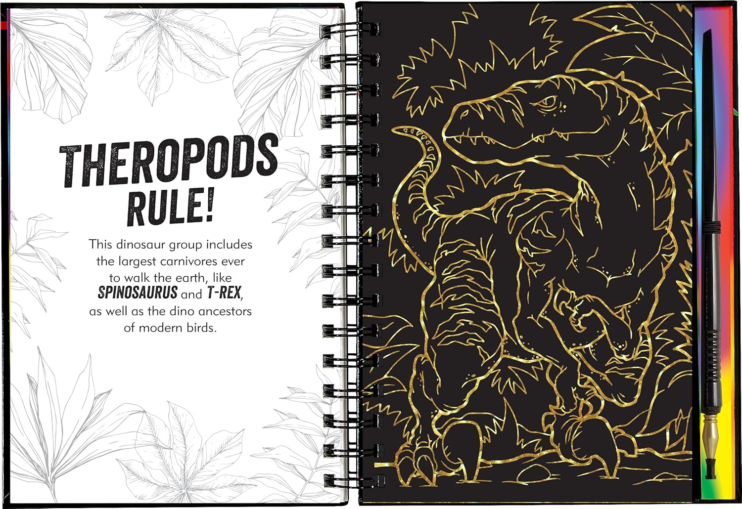 Extreme Dinosaurs Scratch and Sketch Book