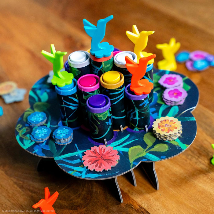 USAOPOLY Hummingbirds Real-Time Dexterity Board Game 2-4 Players