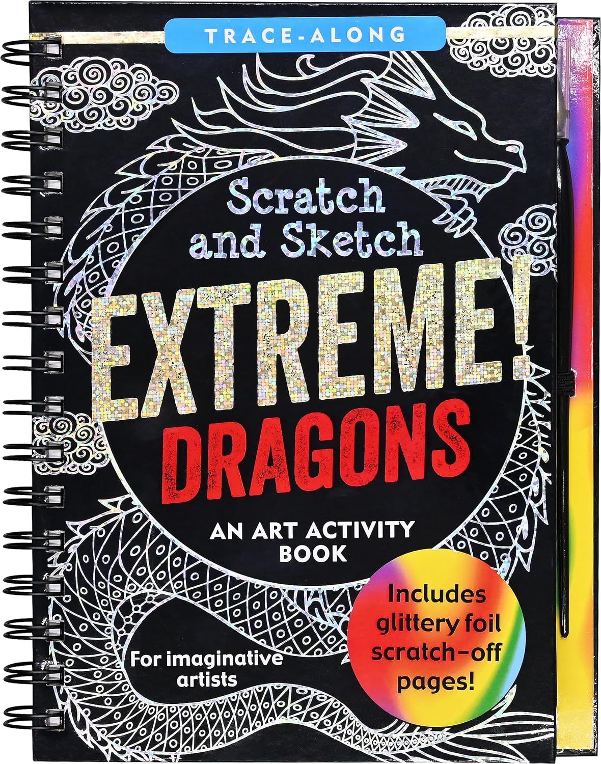 Peter Pauper Press Scratch & Sketch Extreme! Dragons Activity Book