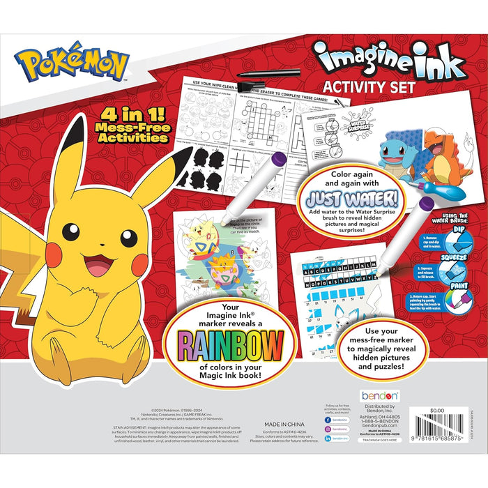 Pokemon Imagine Ink 4-in-1 Activity Set