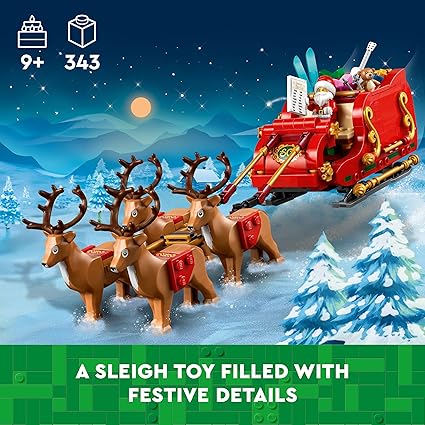 LEGO Santa’s Sleigh Christmas Toy Building Set