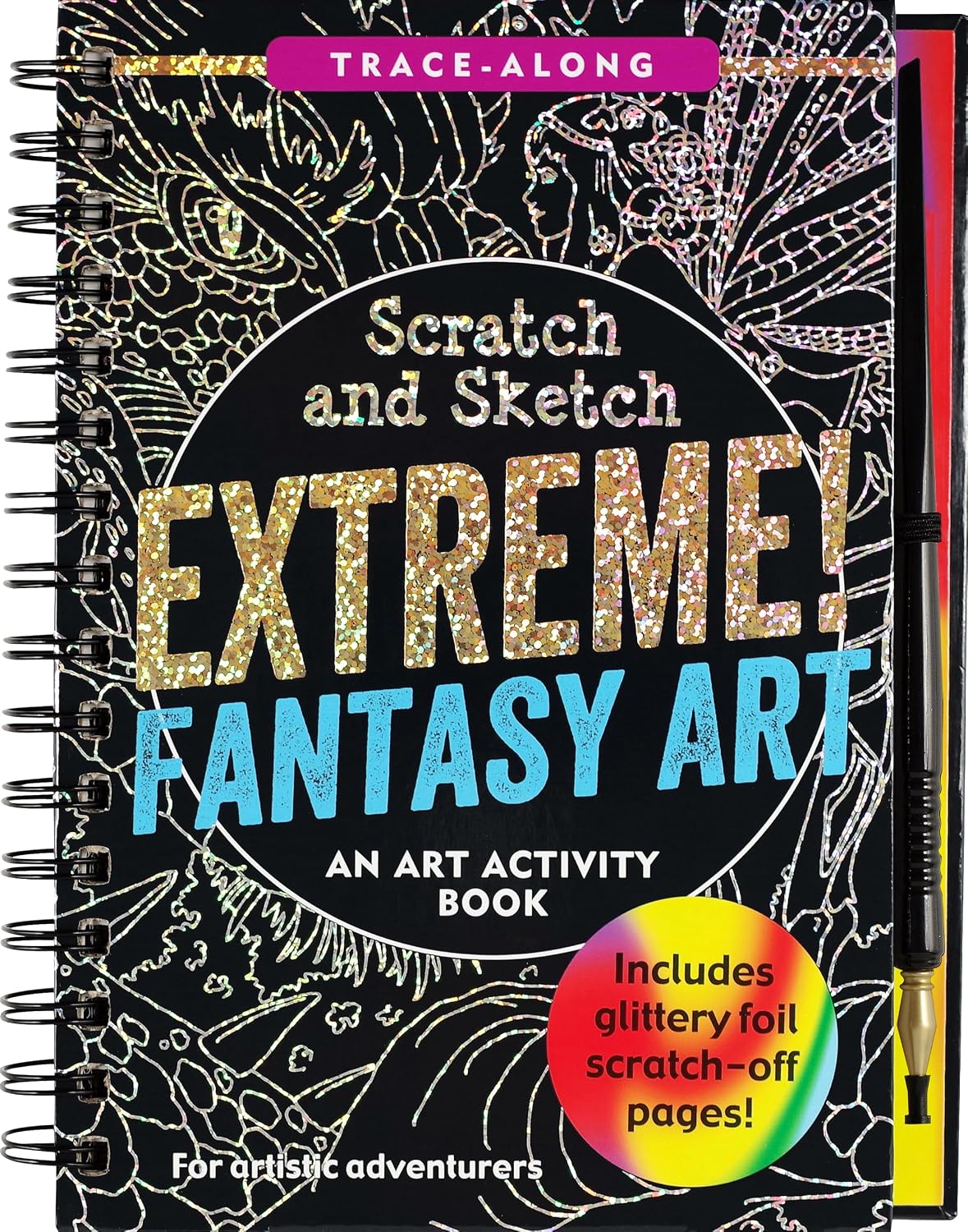 Peter Pauper Press Scratch & Sketch Extreme Fantasy Art Book