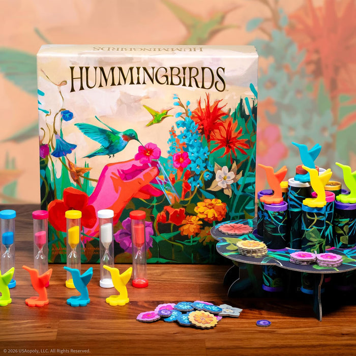 USAOPOLY Hummingbirds Real-Time Dexterity Board Game 2-4 Players