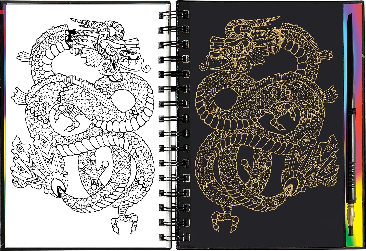 Peter Pauper Press Scratch & Sketch Extreme! Dragons Activity Book