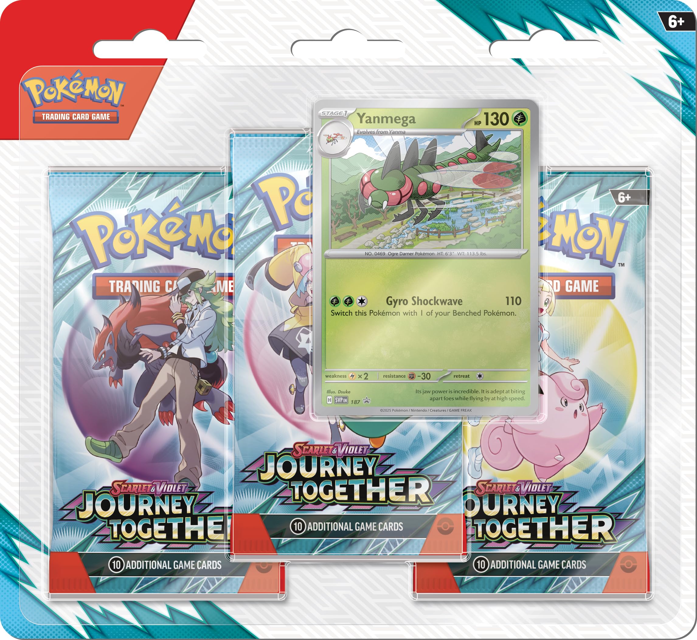 Pokemon Journey Together 3 Pack Blister - Yanmega
