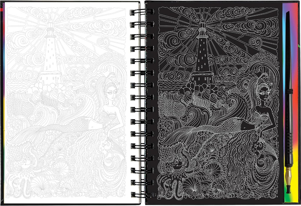 Extreme Mermaids Scratch and Sketch Book