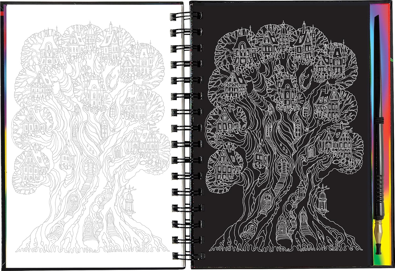 Peter Pauper Press Scratch & Sketch Extreme Fantasy Art Book
