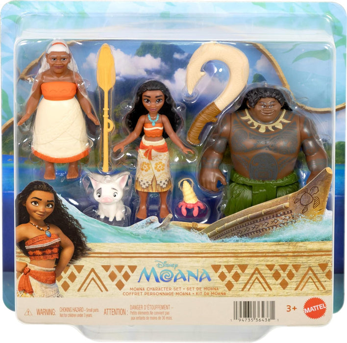 Mattel Disney Moana Character Small Dolls Playset