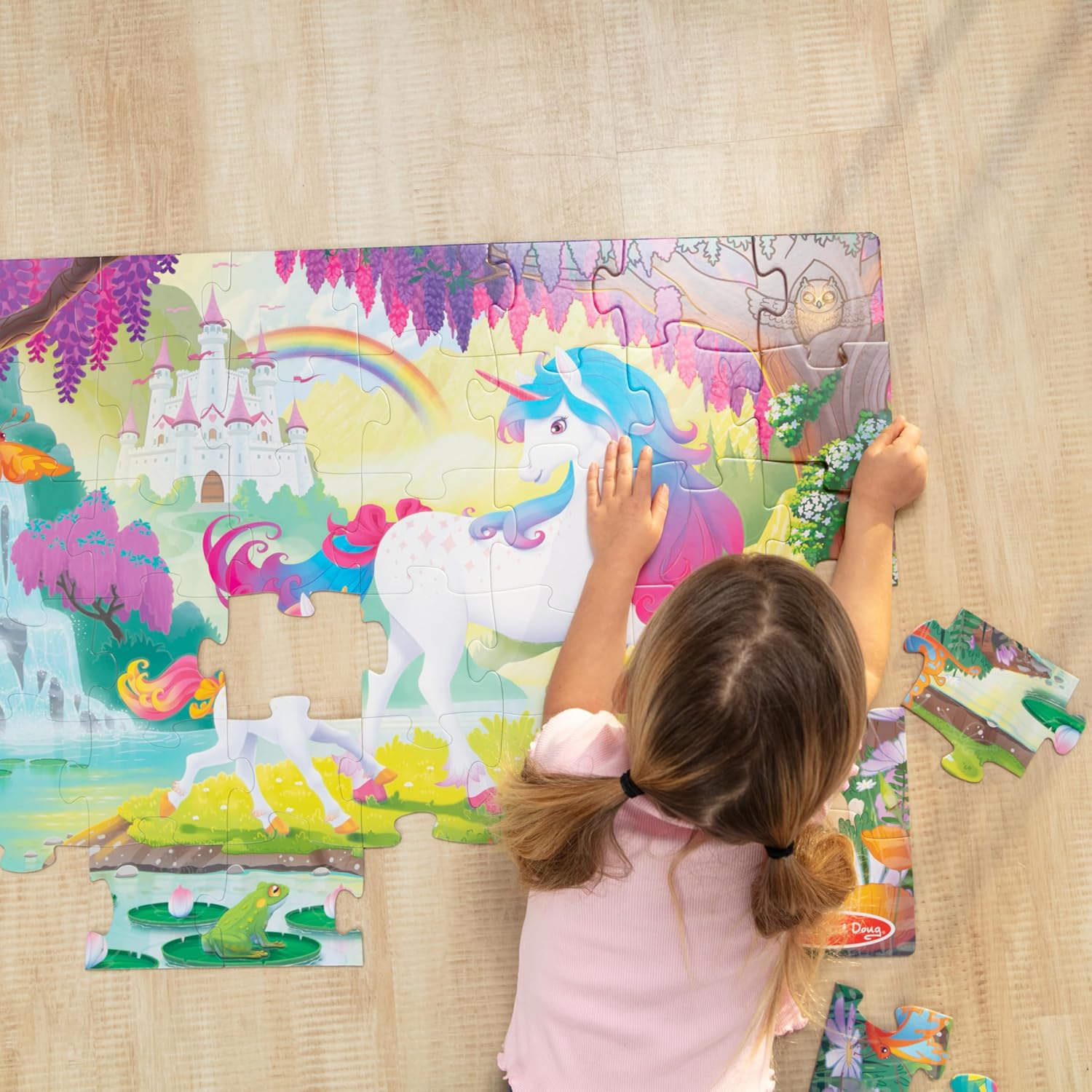 Unicorn Glow in the Dark Floor Puzzle - 48 Pieces