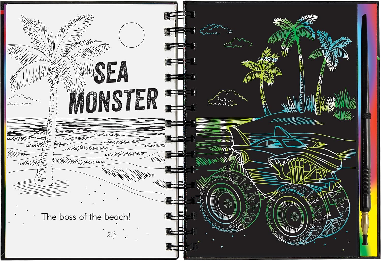 Extreme Monster Trucks Scratch and Sketch Book