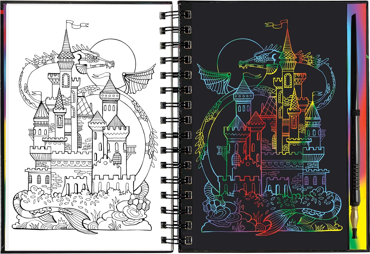 Peter Pauper Press Scratch & Sketch Extreme! Dragons Activity Book