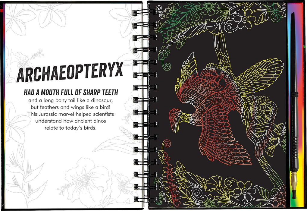 Extreme Dinosaurs Scratch and Sketch Book
