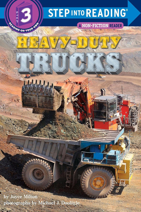 Action-Packed Heavy-Duty Trucks Beginner Reader Book for Kids: Explore Giant Machines