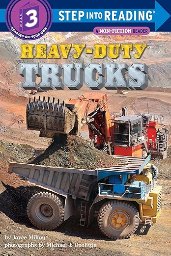 Action-Packed Heavy-Duty Trucks Beginner Reader Book for Kids: Explore Giant Machines