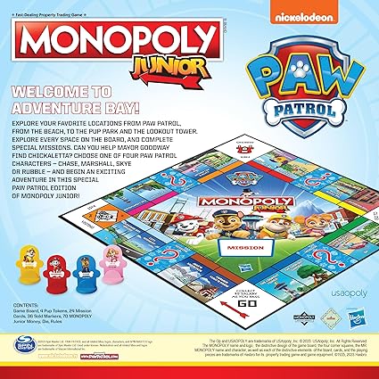 Monopoly JR PAW Patrol Board Game