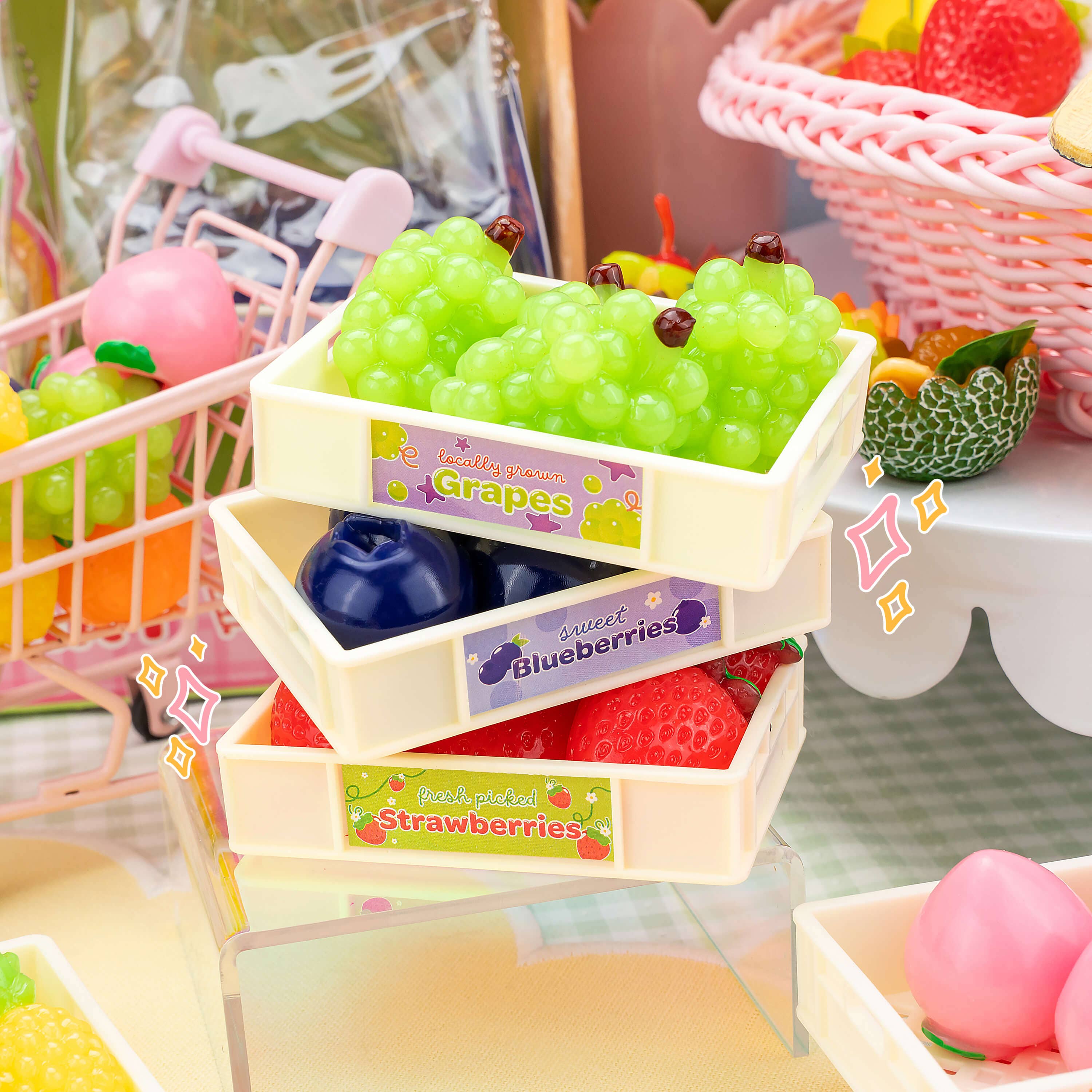 Mini Fruit Mart Taba Squishy Toy