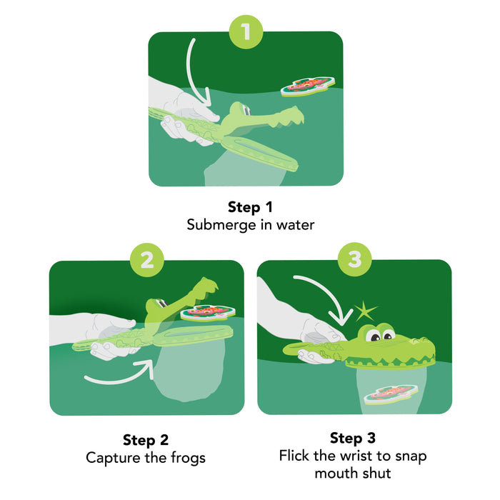 Tiger Tribe Croc Chasey Catch a Frog Bath Toy