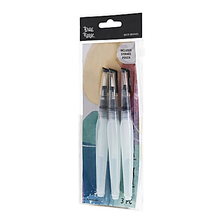 Brea Reese 3-Piece Water Brush Set with Storage Pouch