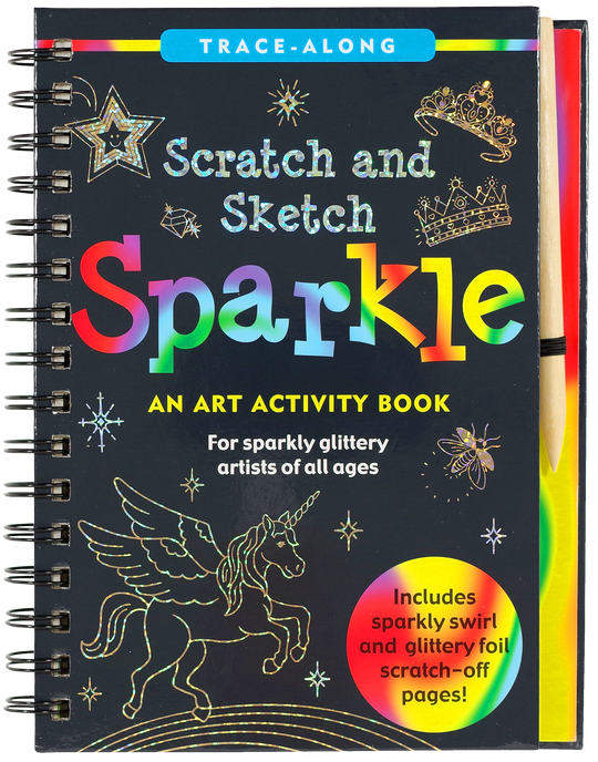 Sparkle Scratch and Sketch Book — Learning Express Gifts
