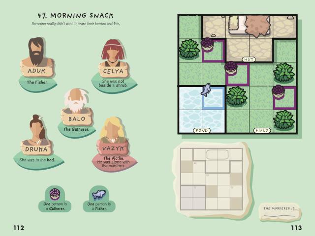 Puzzlewright Press Murdoku Back in Time Logic Puzzle Book