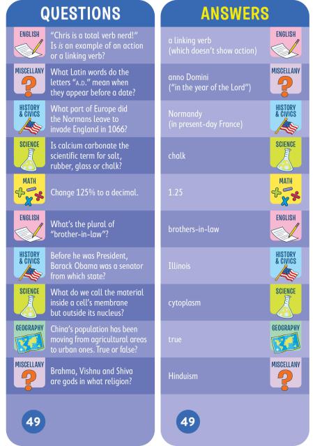 Brain Quest Grade 7