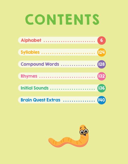 Brain Quest Phonics Workbook: Pre-Kindergarten