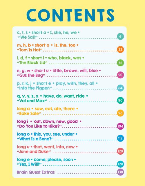 Brain Quest Phonics Workbook: Kindergarten