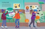 Usborne Sticker Dolly Dressing Halloween Party Book