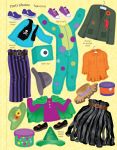 Usborne Sticker Dolly Dressing Halloween Party Book