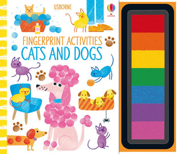 Fingerprint Cats and Dogs Activity Book